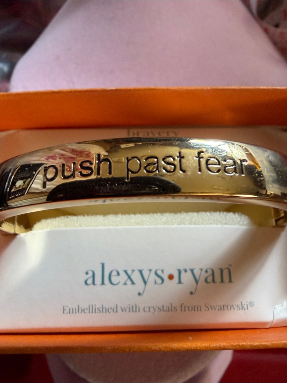 Alexys Ryan Bangle, Gold Tone, Oval 2”X 2.5, (J0286)
